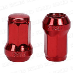 20 Pc Set Universal Spline 1.5 Lug Nut For Cars In Premium Quality (Red)