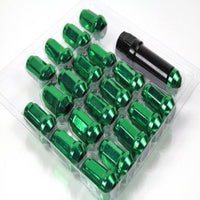 20 Pc Set Universal Spline 1.5 Lug Nut For Cars In Premium Quality (Green)