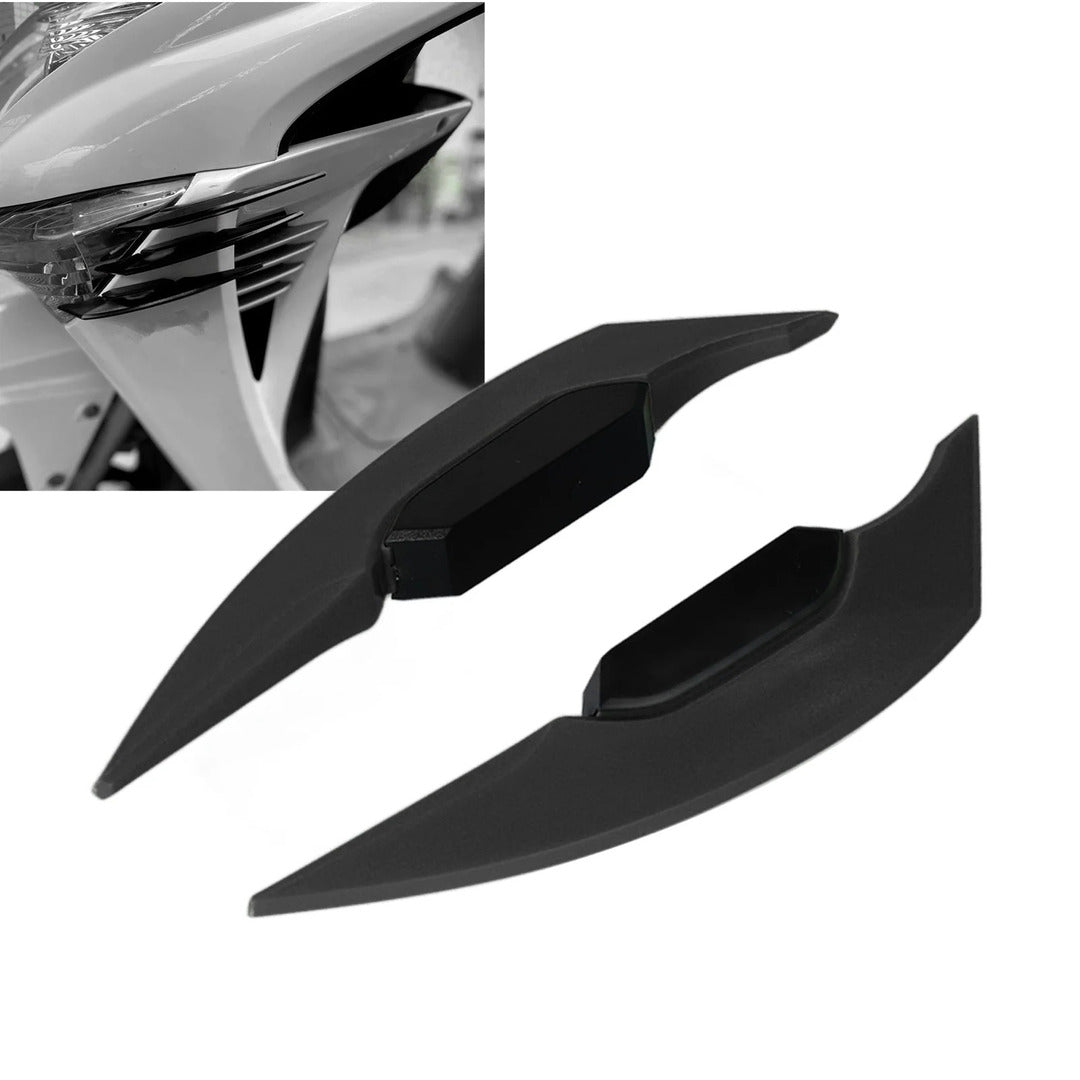 2 Pc Set Universal Motorcycle Winglet Aerodynamic Spoiler Wing with Adhesive Motorbike Decoration Equipment