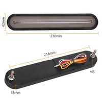 2 Pcs 3in1 LED Tail Light DRL Running Light Rear Brake Lamp Turn Signal Lamp