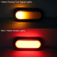 2 Pcs LED Tail Light DRL Running Light Rear Brake Lamp Turn Signal Lamp
