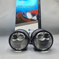2 Pcs Ser Universal GMKA Led Laser Bumper Projector Lens in Dual Color With High Low Function