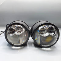 2 Pcs Ser Universal GMKA Led Laser Bumper Projector Lens in Dual Color With High Low Function
