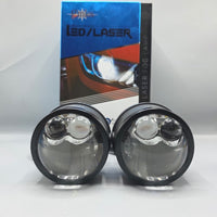 2 Pcs Ser Universal GMKA Led Laser Bumper Projector Lens in Dual Color With High Low Function