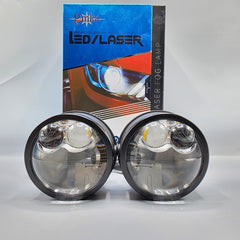 2 Pcs Ser Universal GMKA Led Laser Projector Lens in Dual Color With High Low Function