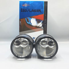 2 Pcs Ser Universal GMKA Led Laser Projector Lens in Dual Color With High Low Function