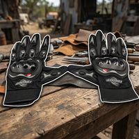 Summer Gloves  BSDDP Motorbike Gloves Touch Screen Function Full Finger Gloves (Black)