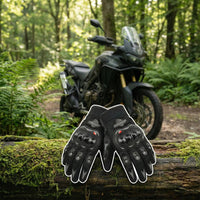 Summer Gloves  BSDDP Motorbike Gloves Touch Screen Function Full Finger Gloves (Black)