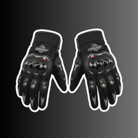 Summer Gloves  BSDDP Motorbike Gloves Touch Screen Function Full Finger Gloves (Black)