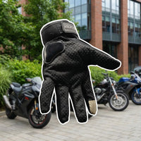 Summer Gloves  BSDDP Motorbike Gloves Touch Screen Function Full Finger Gloves (Black)