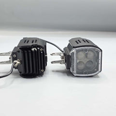 2 Pcs Set MOTO LED Premium Series 4 Lens Led Light With DRL And On/Off Relay Wiring For Motorcycle And Cars