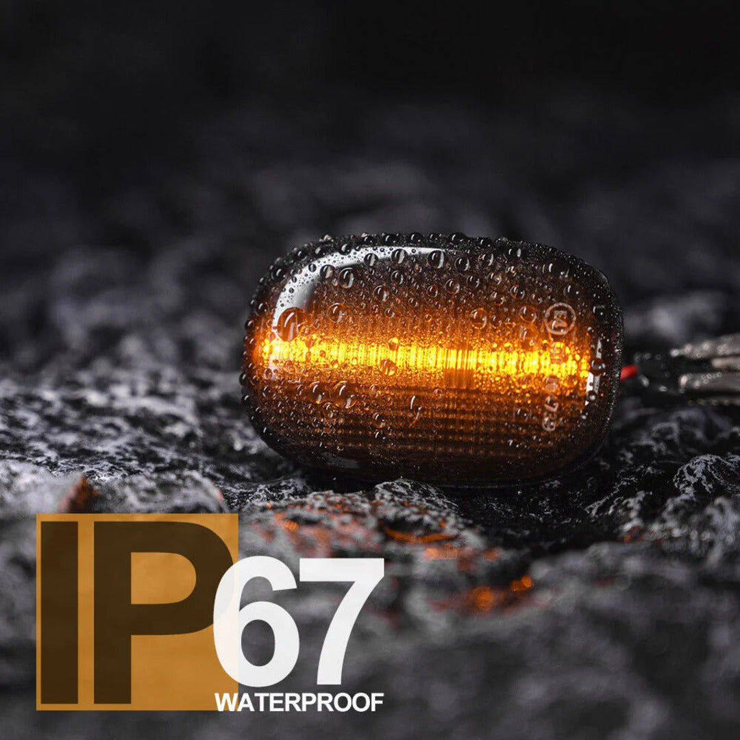 2 Pcs Set Alto 660cc Audi Style Side Fender Indicator in Smoke Color