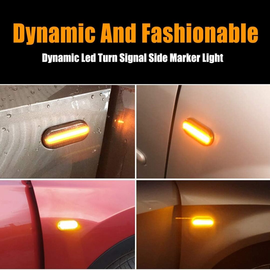 2 Pcs Set Suzuki Mehran Audi Style Side Fender Indicator in Smoke Color