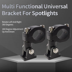 2 Pcs Set Universal Bike LED Clamps Mounting Bracket Lights Extension Mount For Bike