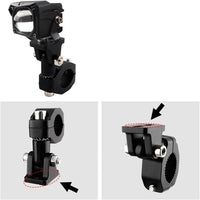 2 Pcs Set Universal Bike LED Clamps Mounting Bracket Lights Extension Mount For Bike