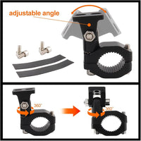 2 Pcs Set Universal Bike LED Clamps Mounting Bracket Lights Extension Mount For Bike