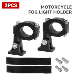 2 Pcs Set Universal Bike LED Clamps Mounting Bracket Lights Extension Mount For Bike