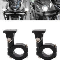 2 Pcs Set Universal Bike LED Clamps Mounting Bracket Lights Extension Mount For Bike