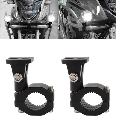2 Pcs Set Universal Bike LED Clamps Mounting Bracket Lights Extension Mount For Bike