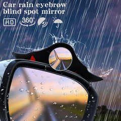 2 Pcs Set Universal Car 360 Adjustable Rear View Blind Spot Mirror Batman Style For Car
