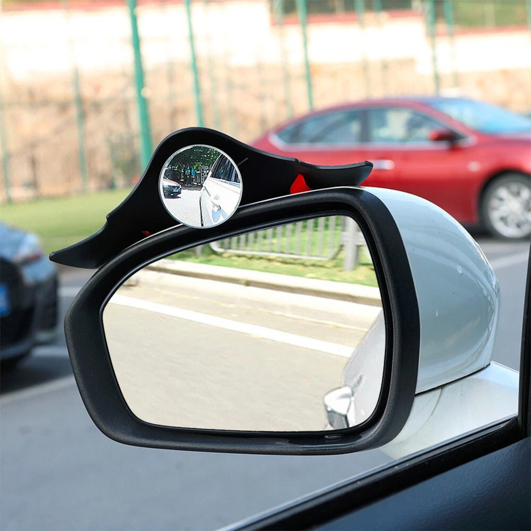 2 Pcs Set Universal Car 360 Adjustable Rear View Blind Spot Mirror Batman Style For Car