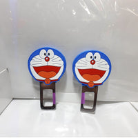 2 Pcs Set Universal Car Custom Seat Belt Warning Canceler Clips Doremon Style