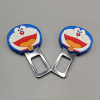 2 Pcs Set Universal Car Custom Seat Belt Warning Canceler Clips Doremon Style