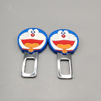 2 Pcs Set Universal Car Custom Seat Belt Warning Canceler Clips Doremon Style
