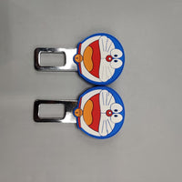 2 Pcs Set Universal Car Custom Seat Belt Warning Canceler Clips Doremon Style