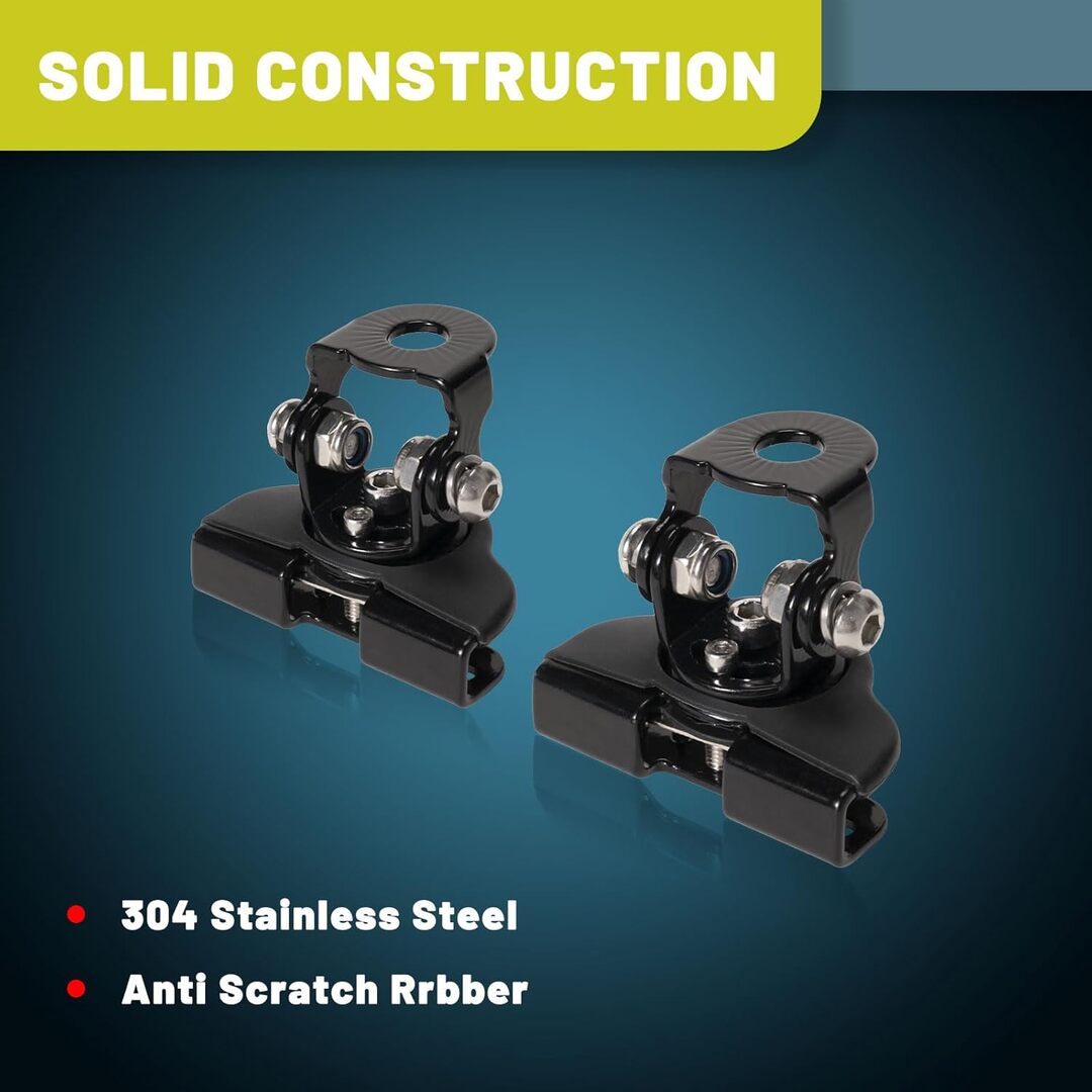 2 Pcs Set Universal Car Light Bar Bonnet Bracket Stainless Steel Mounting Bracket Holder Stand Adjustable