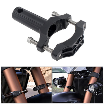 2 Pcs Set Universal HJG Bike LED Clamps Shocks Mounting Bracket Lights Extension Mount