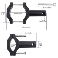 2 Pcs Set Universal HJG Bike LED Clamps Shocks Mounting Bracket Lights Extension Mount