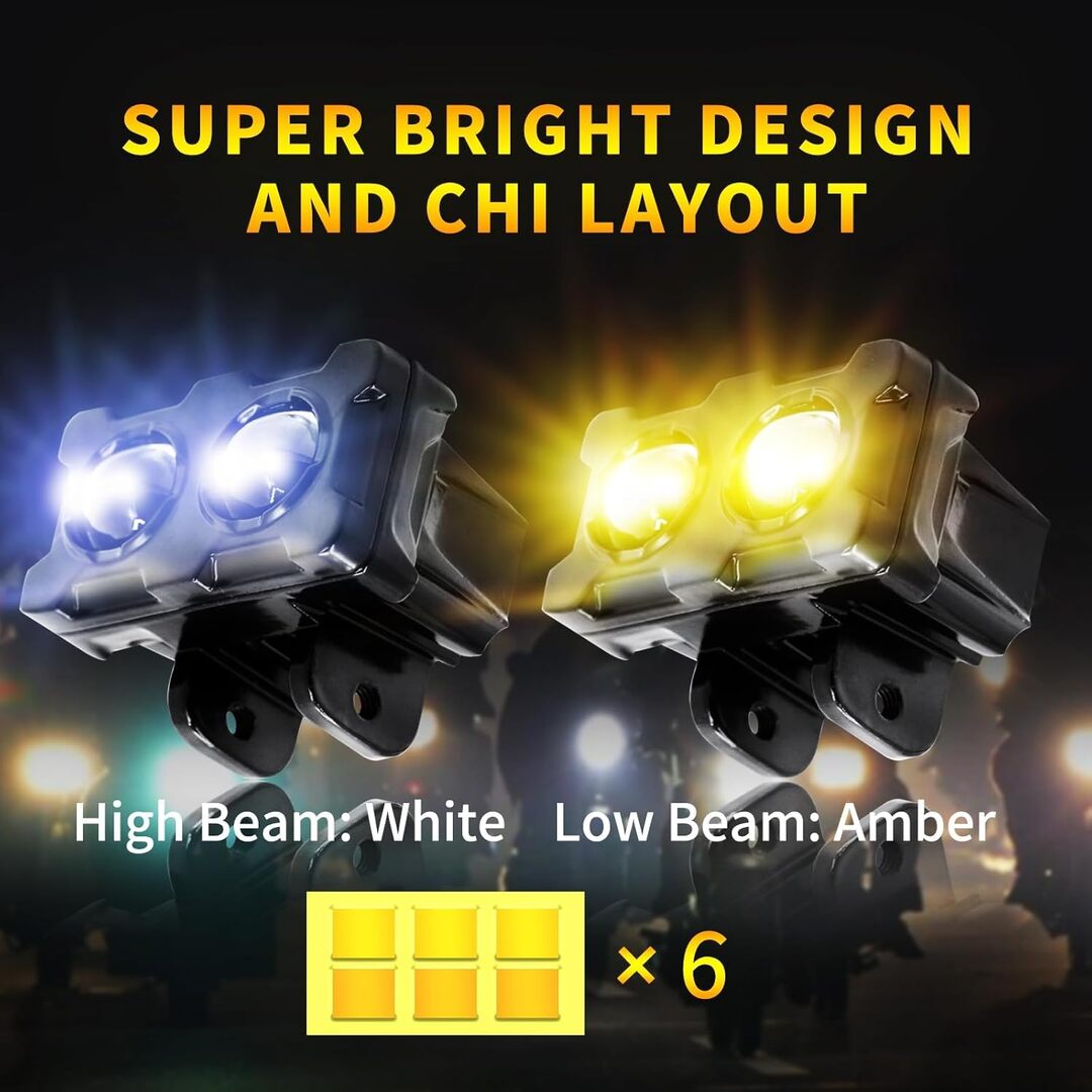 2 SMD Metal Body Bar Fog Light For Universal Bikes & Cars 1 Pcs