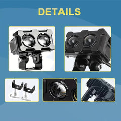 2 SMD Metal Body Bar Fog Light For Universal Bikes & Cars 1 Pcs
