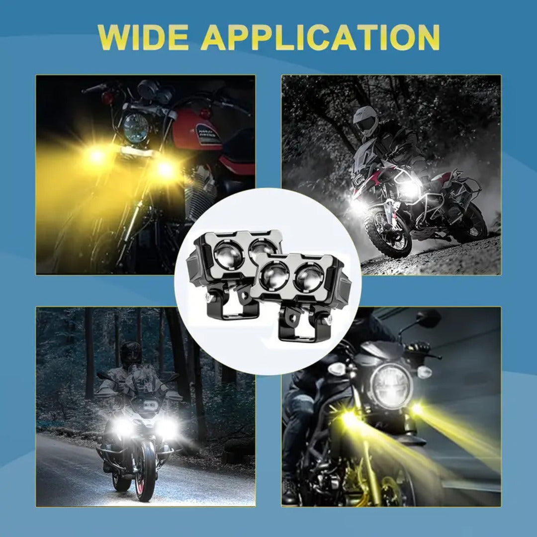 2 SMD Metal Body Bar Fog Light For Universal Bikes & Cars 1 Pcs