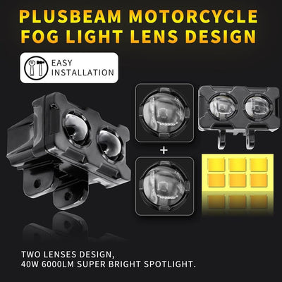 1 Pc Economy Series 2 SMD Metal Body Bar Fog Light For Universal Bikes & Cars