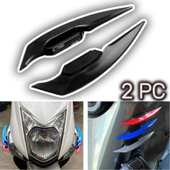 2 Pc Set Universal Motorcycle Winglet Aerodynamic Spoiler Wing with Adhesive Motorbike Decoration Equipment