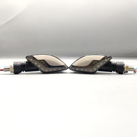 2 Pcs Set Motorbike Lava Eye Style LED Turn Signal Indicators (Red/Yellow)