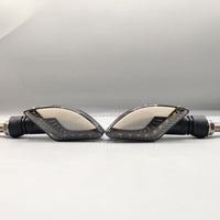 2 Pcs Set Motorbike Lava Eye Style LED Turn Signal Indicators (Red/Yellow)