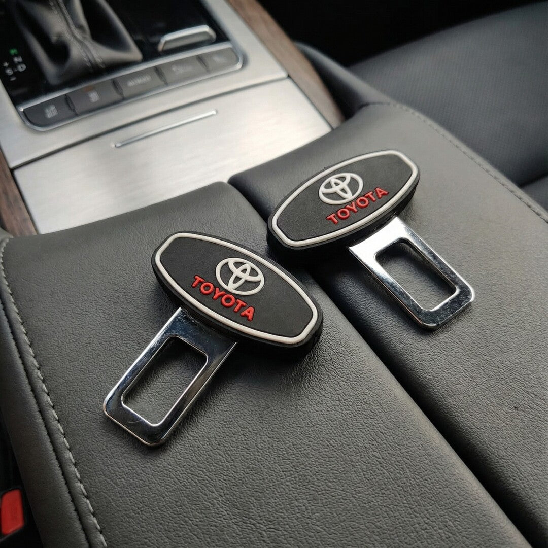 2 Pcs Set Universal Car Toyota Custom Seat Belt Warning Canceler Clips