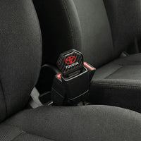 2 Pcs Set Universal Car Toyota Custom Seat Belt Warning Canceler Clips in Carbon Fiber