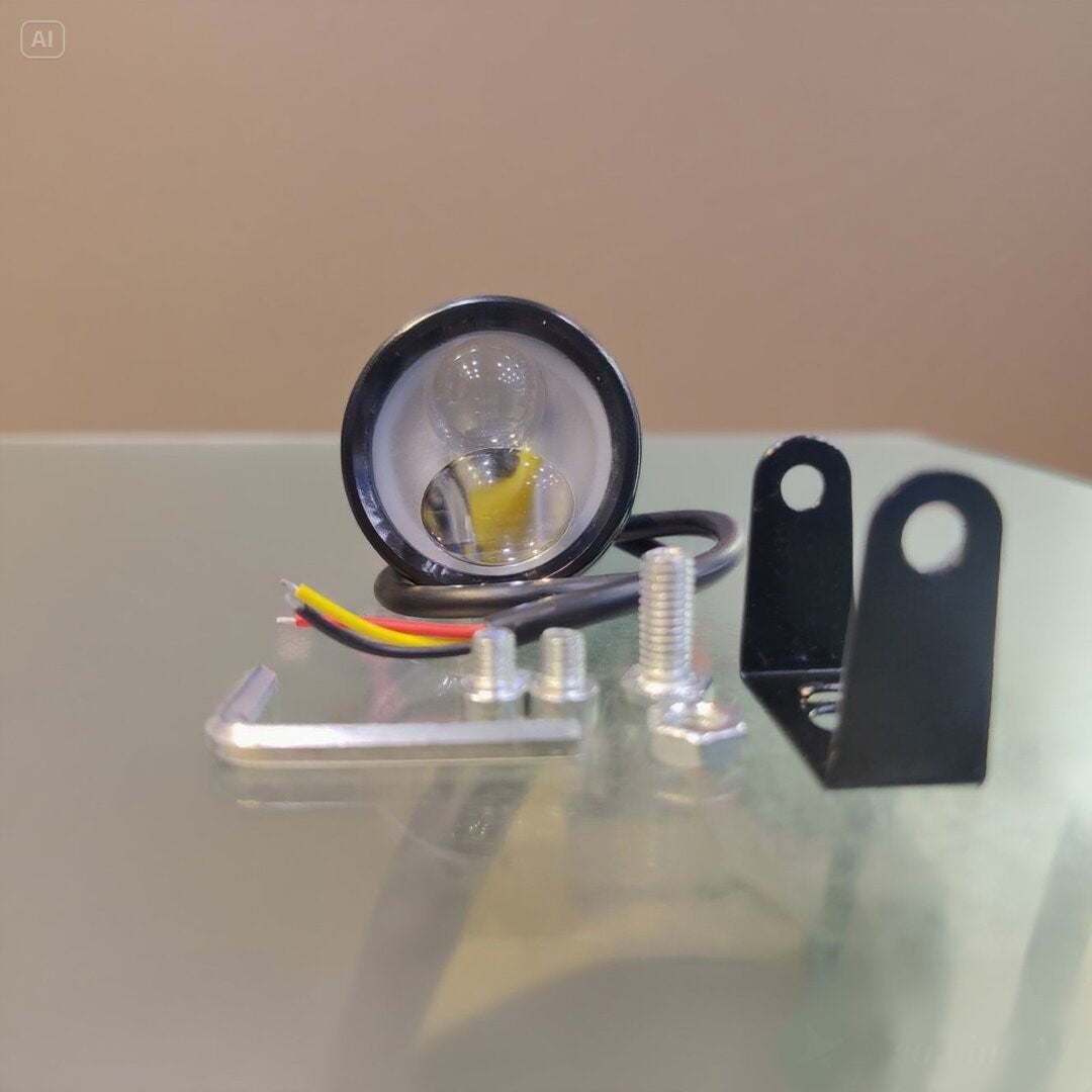 1 Pc Universal HJG Mini Projector Fog Light S80 Lite With Dual Color White/Yellow