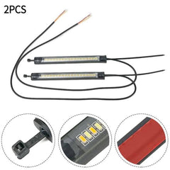 2pcs Set Car Side Mirror Indicator Lights Dual Colour Yellow - White