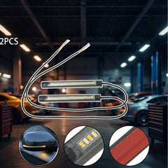 2pcs Set Car Side Mirror Indicator Lights Dual Colour Yellow - White