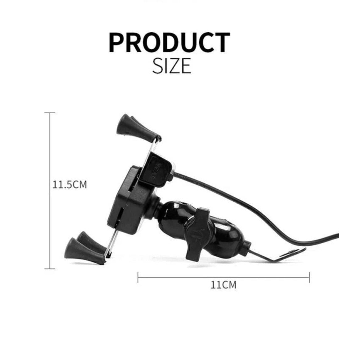 360 Degree Bike Mobile Holder with Charger (Fast Charging)