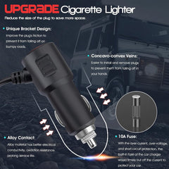 3 in1 Lighter Extension with Super Fast charger 120w