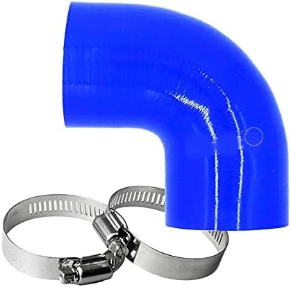 Universal High-Performance 63-76mm 90 Degree Elbow Coupler Silicone Hose for Turbo, Intercooler, Radiator, Intake Piping, or Bend Pipe (3-Ply) 1 Pc