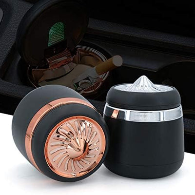 Universal Car Mini Ashtray with Cover Lighting Multi-Functional Led For Office, Home And Car