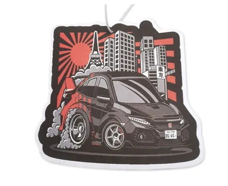 Honda Civic Type R Style Car Air Freshener Hanging Perfume Rear View Mirror Decor For Car 1 Pc