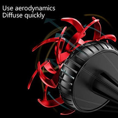 Universal Car Ac Went Decoration Piece Spiral Wings Style 1 Pc Red